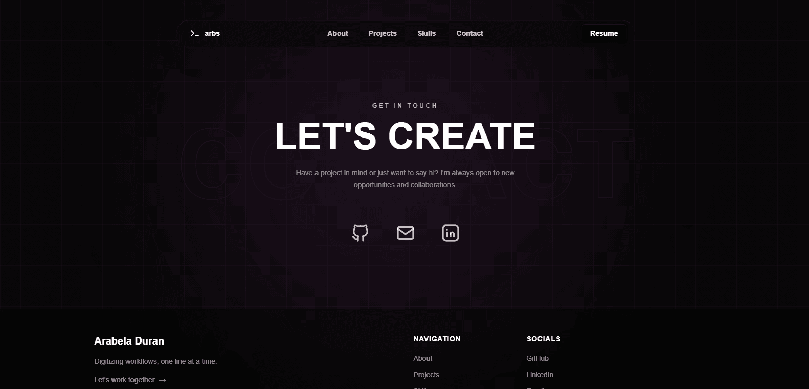 Portfolio Website screenshot 5