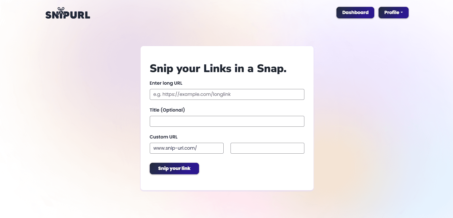 SnipURL screenshot 3